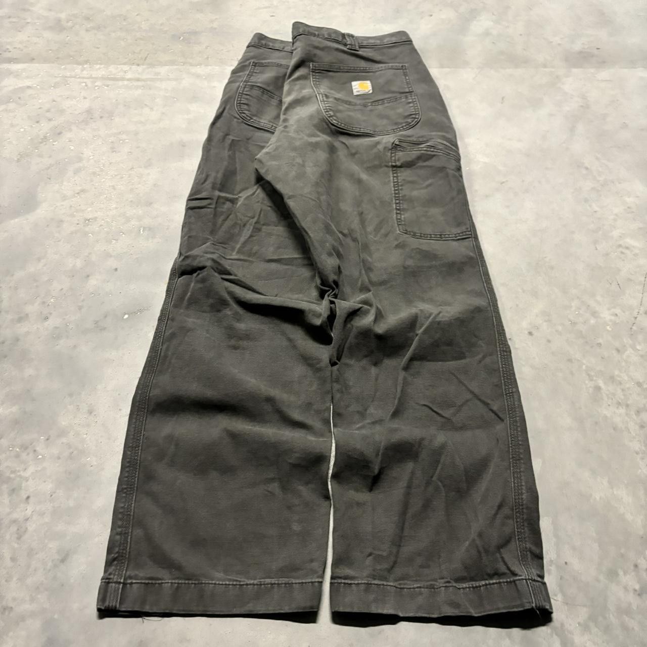 Carhartt × Vintage Crazy Vintage Y2K/2000s Grunge Grey Earth Tone Carhartt Workwear Pants! Size US 35 - 4 Thumbnail