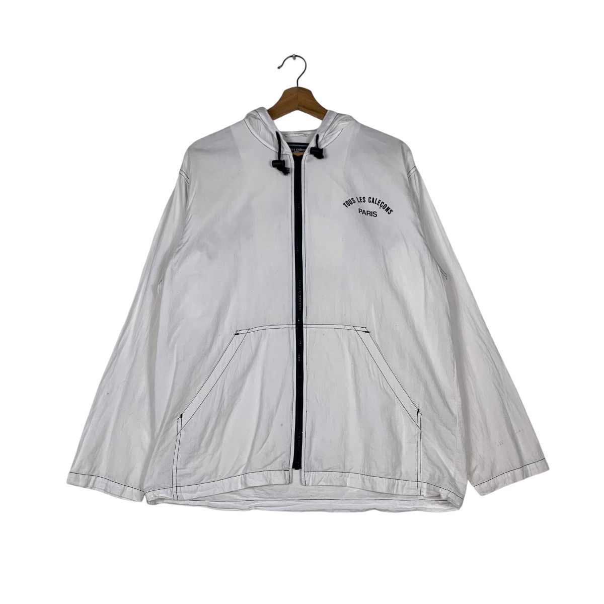 Japanese Brand Tous les Calecons Big Logo Light Hooded Jacket #1426-C64 Size US L / EU 52-54 / 3 - 10 Thumbnail