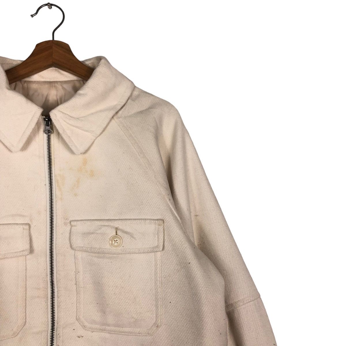 Japanese Brand 🔥Vintage Wool Work Chore Jacket GU Japan Issey Miyake Size US XL / EU 56 / 4 - 6 Thumbnail
