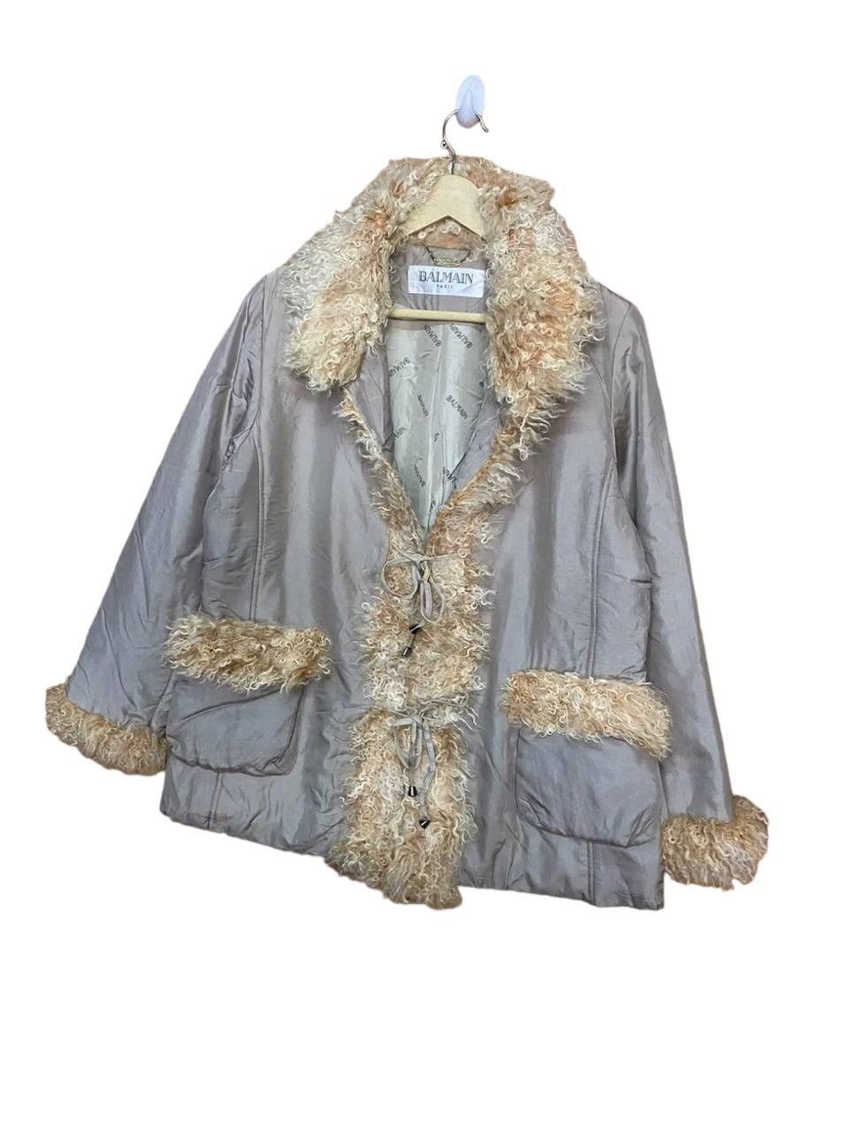 Balmain Vintage Balmain Fur Collar Jacket Size L / US 10 / IT 46 - 3 Thumbnail
