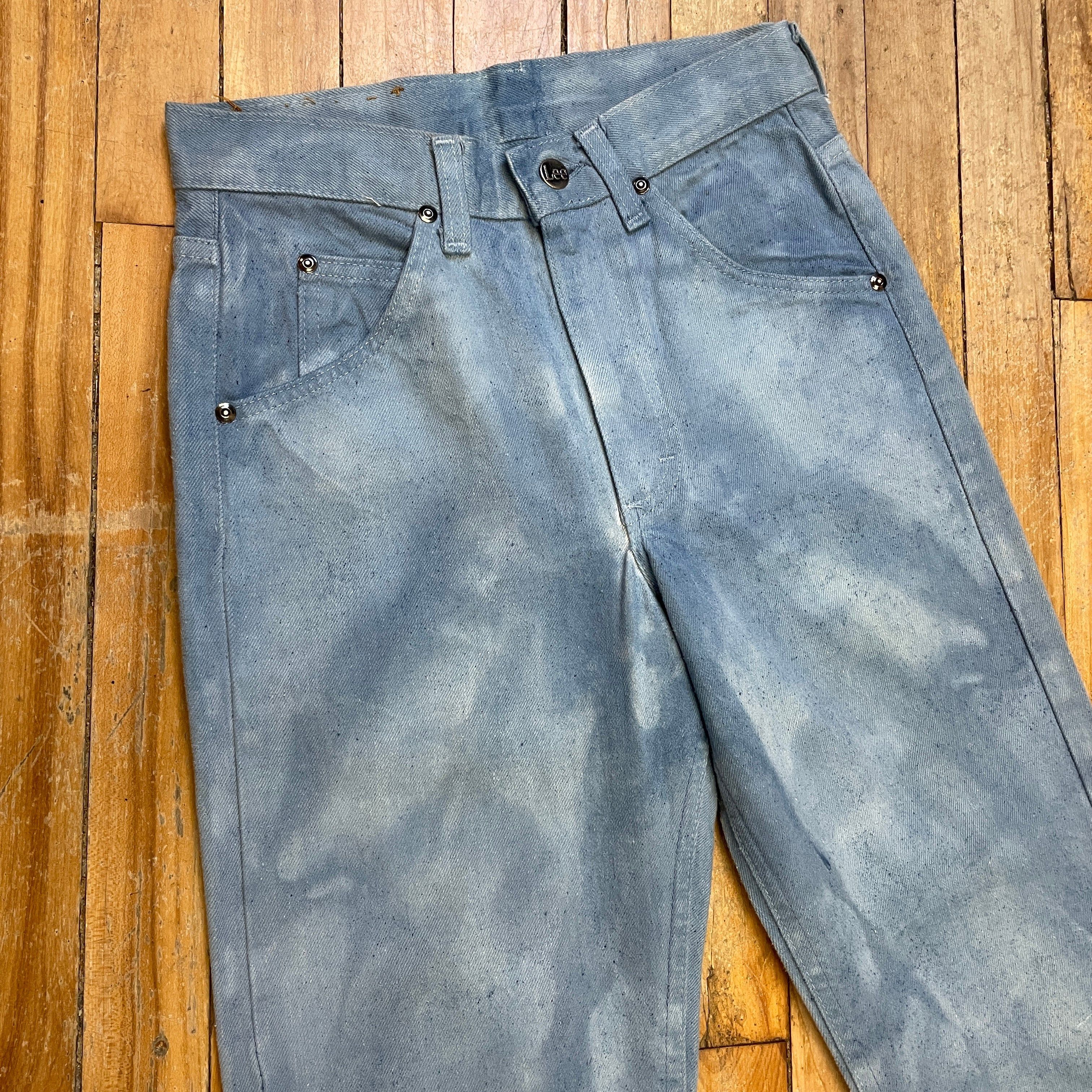 Lee Groovy Vintage Cloudy Dyed Lee Jeans Made In USA 27" Waist Size 27" / US 4 / IT 40 - 3 Thumbnail