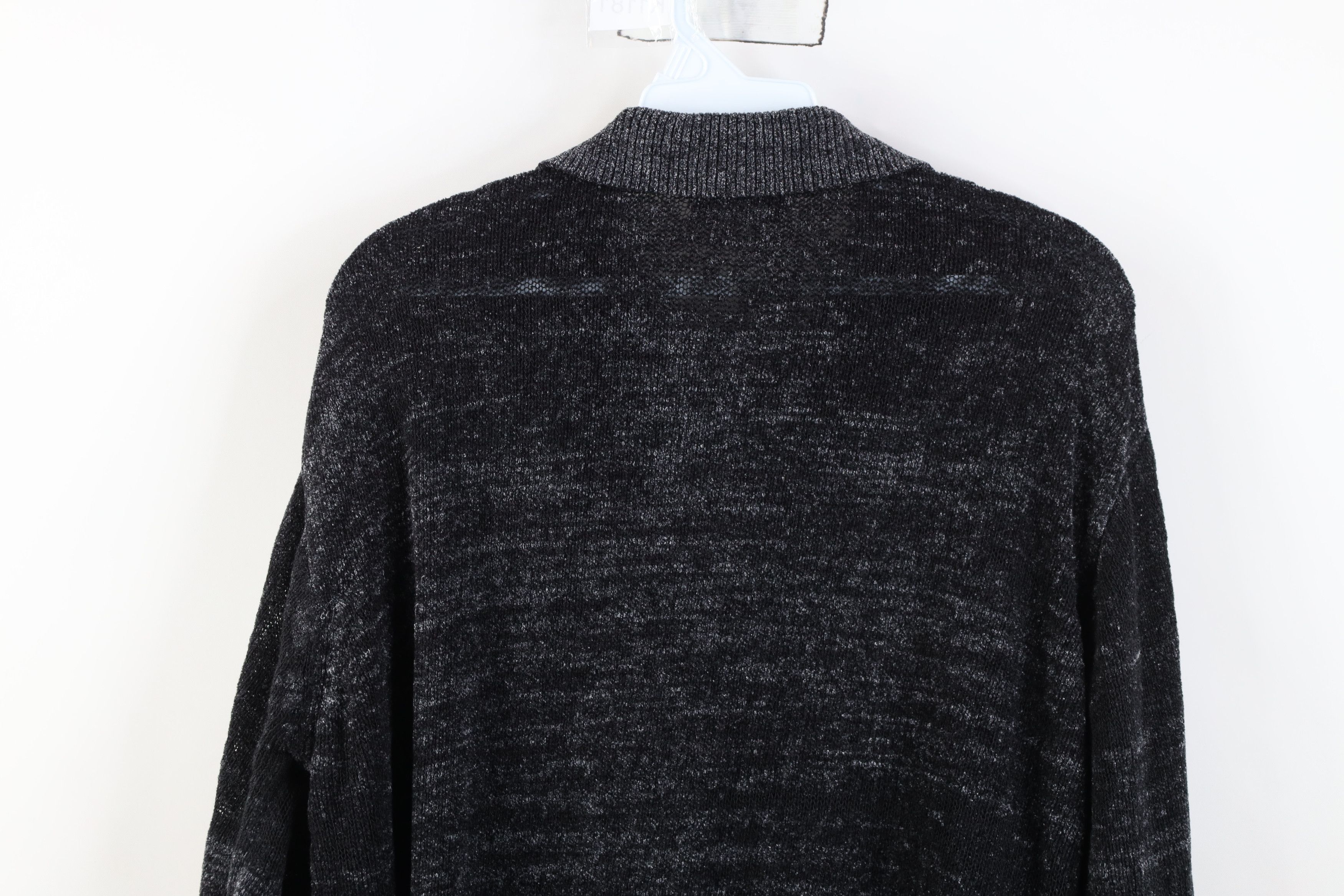 Vintage Vintage 90s Streetwear Thin Worn In Fleece Collared Sweater Size US L / EU 52-54 / 3 - 10 Thumbnail