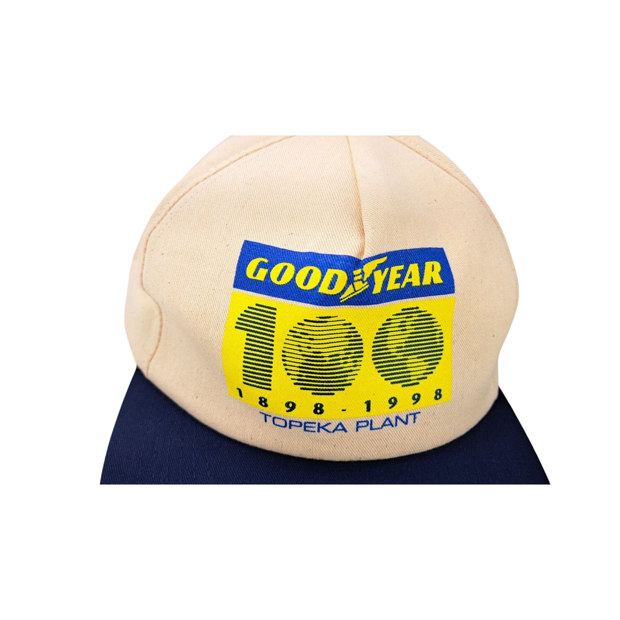 Vintage Vintage Goodyear Anniversary Topeka Kansas Cap Snapback Hat Size ONE SIZE - 2 Thumbnail