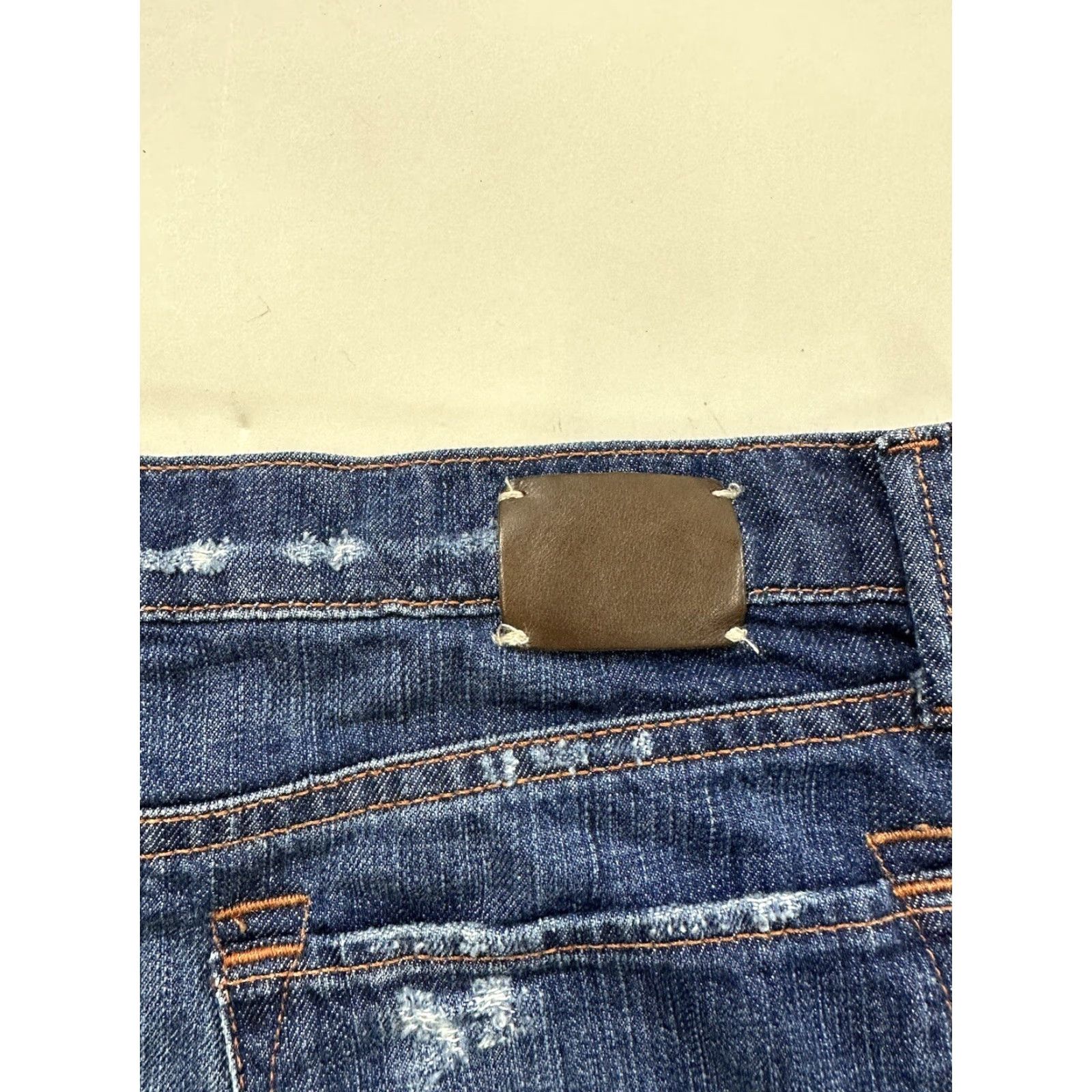 Banana Republic Banana Republic Skirt Womens 29 Denim Mini High Rise Blue Cotton Denim Zip Short Regular 29 Women Banana Republic No Vintage Deconstructed Size 29" - 6 Thumbnail