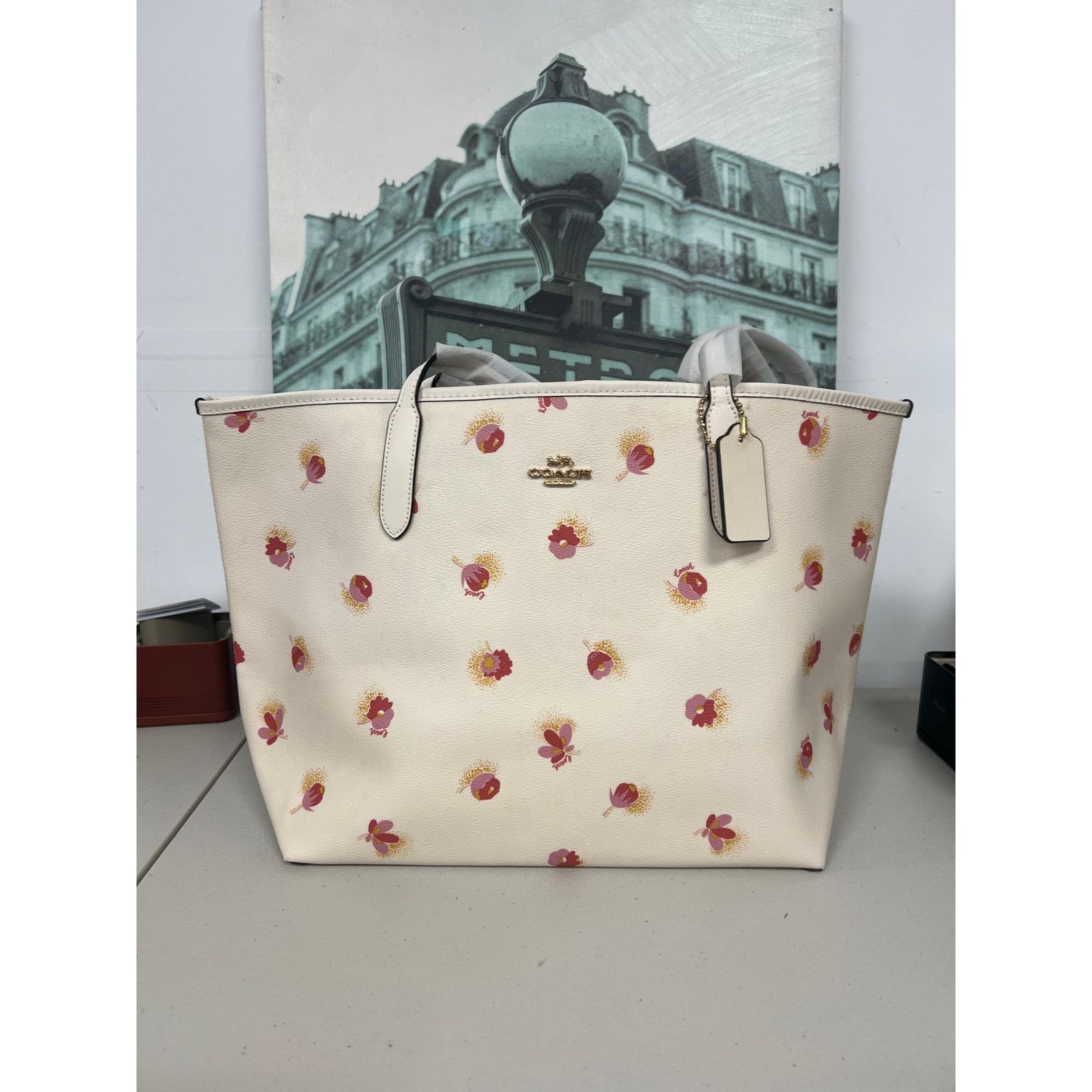Coach Coach C6431 Pop Floral City Tote Size ONE SIZE - 1 Thumbnail