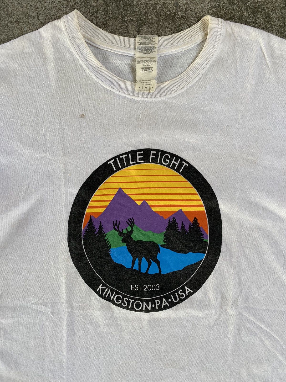 Band Tees Title fight "deer" t-shirt Size US M / EU 48-50 / 2 - 3 Thumbnail