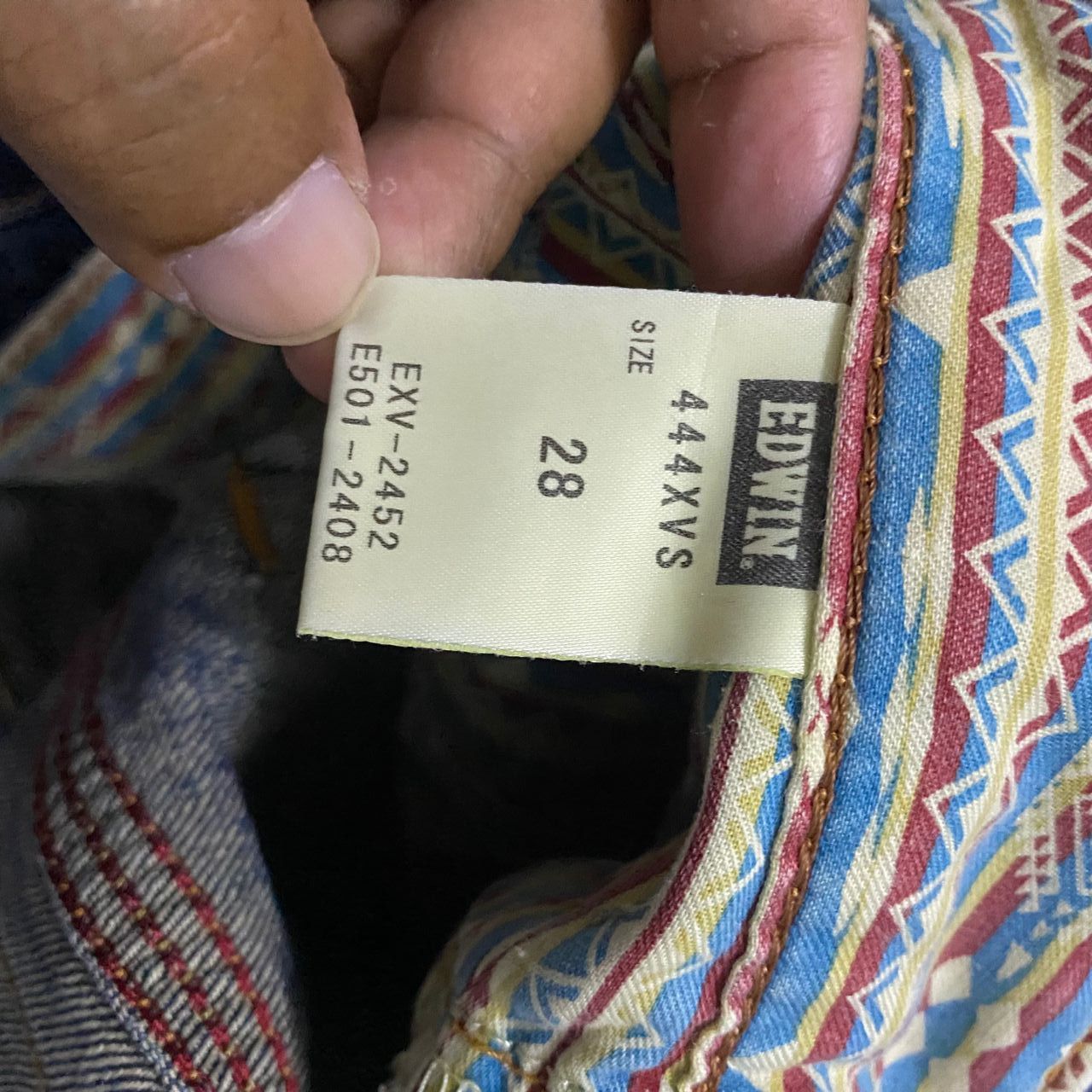 If Six Was Nine Vintage Edwin Exclusive Vintage Distressed Denim Jeans Size US 31 - 17 Thumbnail