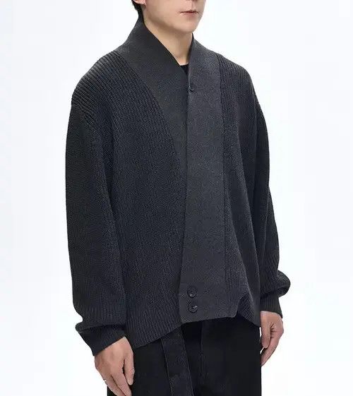 VIBE Cleanfit retro fashion wrap knit cardigan knitwear Size US XXL / EU 58 / 5 - 6 Thumbnail