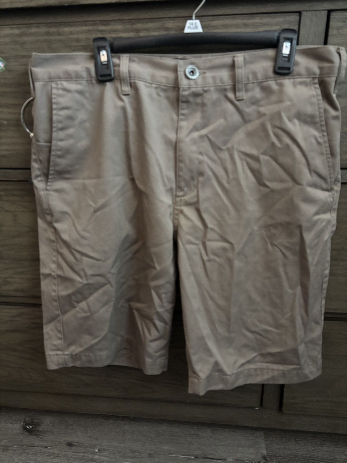 RVCA RCVA Beige Stretch Chino Casual Drawstring Shorts, Size 36, Size US 36 / EU 52 - 1 Thumbnail