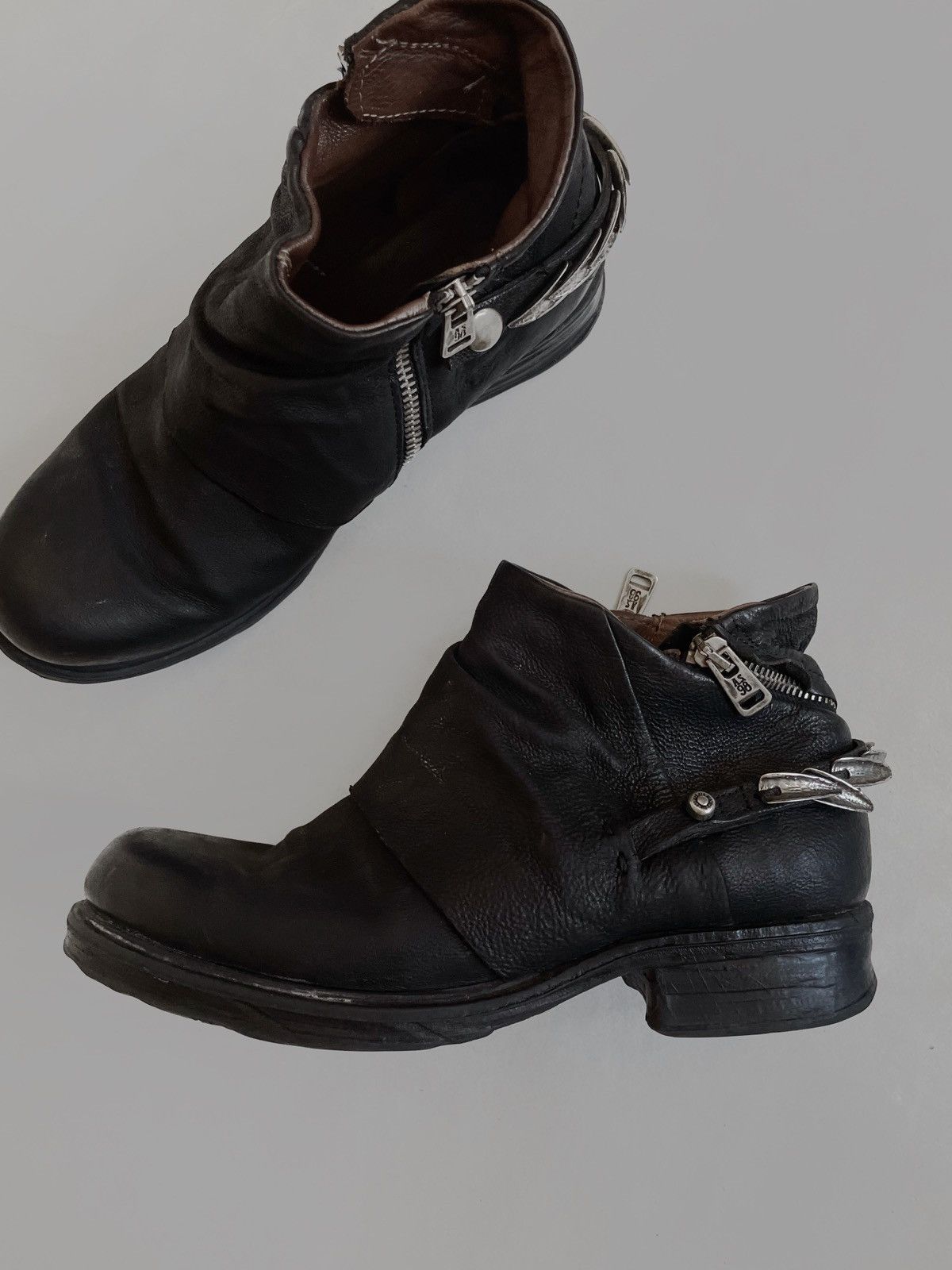 Other A.S. 98 leather avant-grade zip boots Size US 8 / IT 38 - 2 Thumbnail