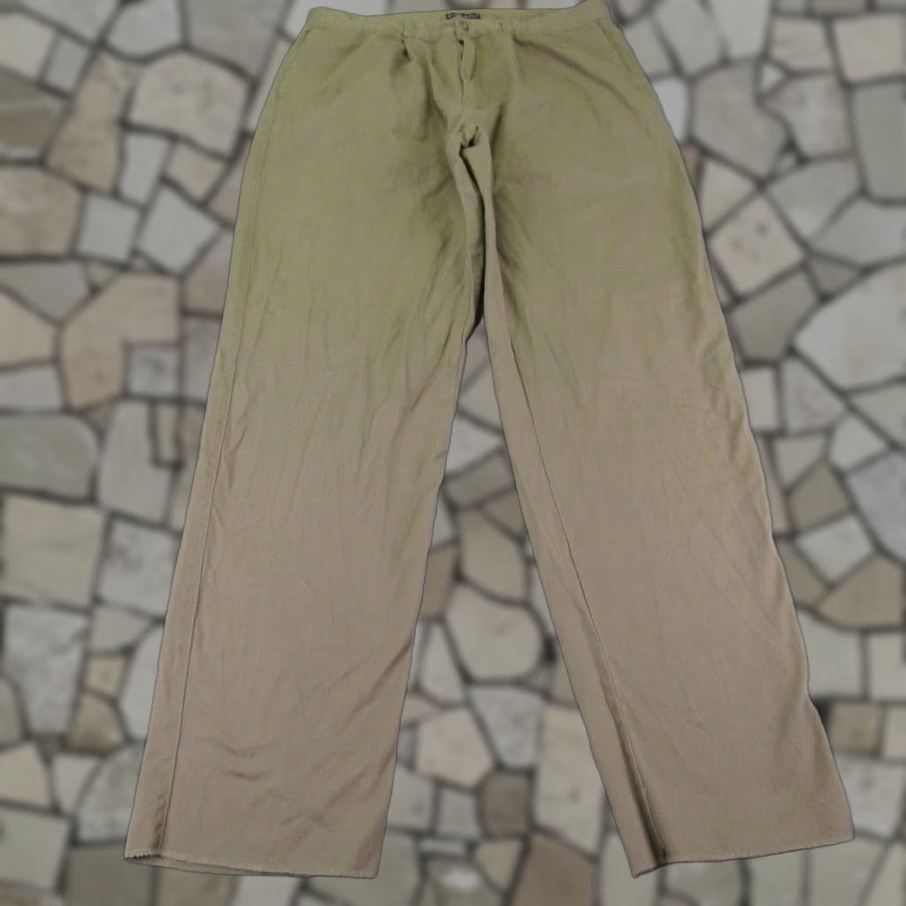 Nike VINTAGE Nike Mens Chino Pants Beige 40x36 Straight Leg Cotton Pleated Golf Sports Size US 40 / EU 56 - 1 Thumbnail