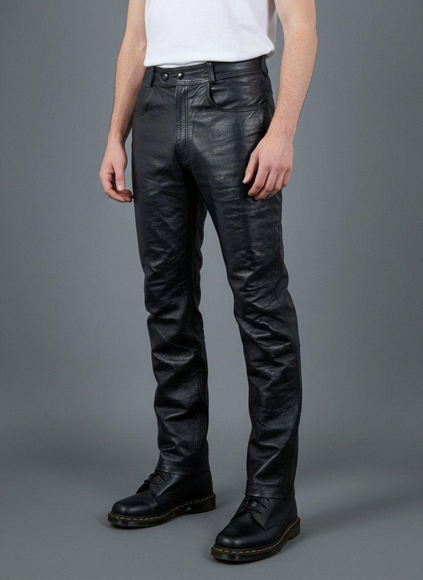 Lewis Leathers Vintage 80s Lewis Leathers Black Leather Motorcycle Pants Size US 32 / EU 48 - 1 Thumbnail