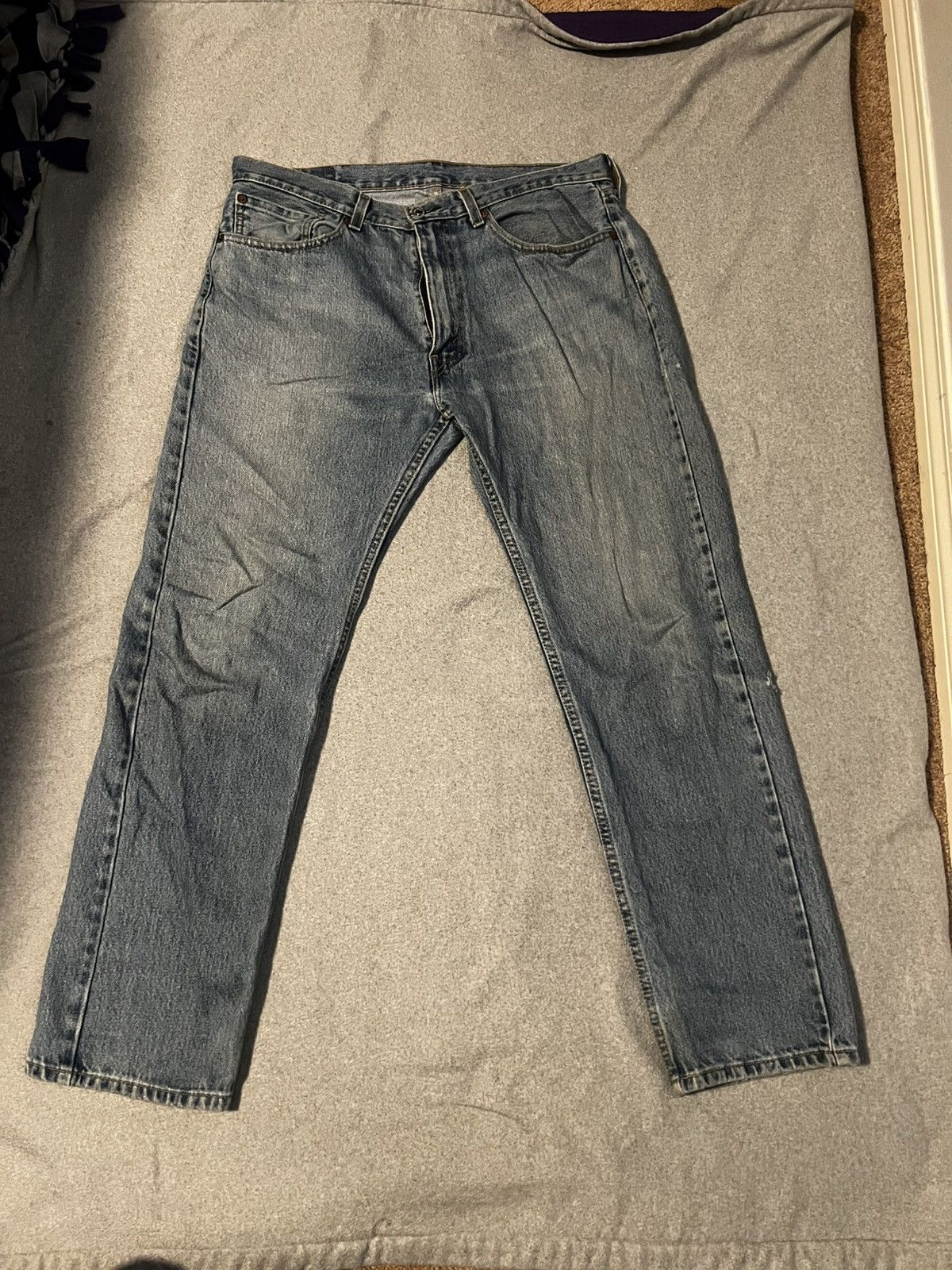 Levi's Levi's 505 vintage straight leg denim jeans Size US 36 / EU 52 - 1 Thumbnail