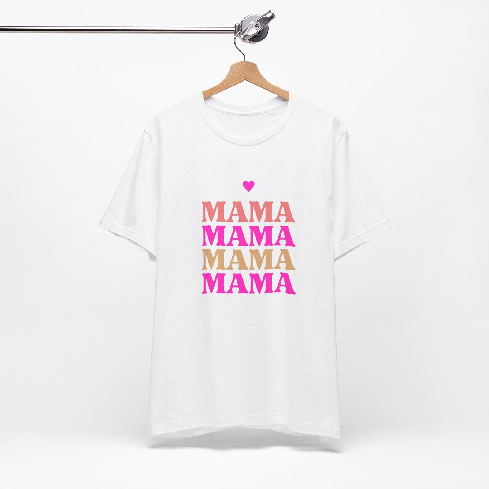 Designer Mama Mother's Day Pink T-Shirt with Heart Size ONE SIZE - 3 Thumbnail