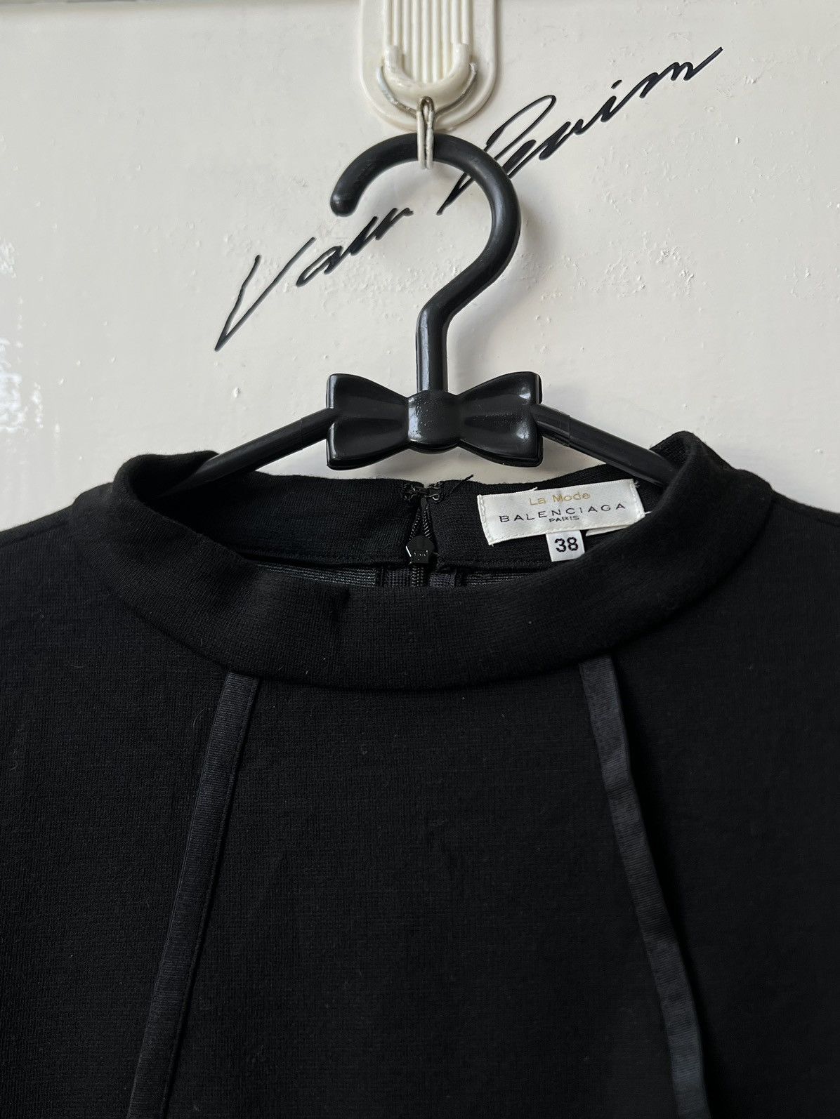 Balenciaga BALENCIAGA Paris Black Dress Size XS / US 0-2 / IT 36-38 - 5 Thumbnail