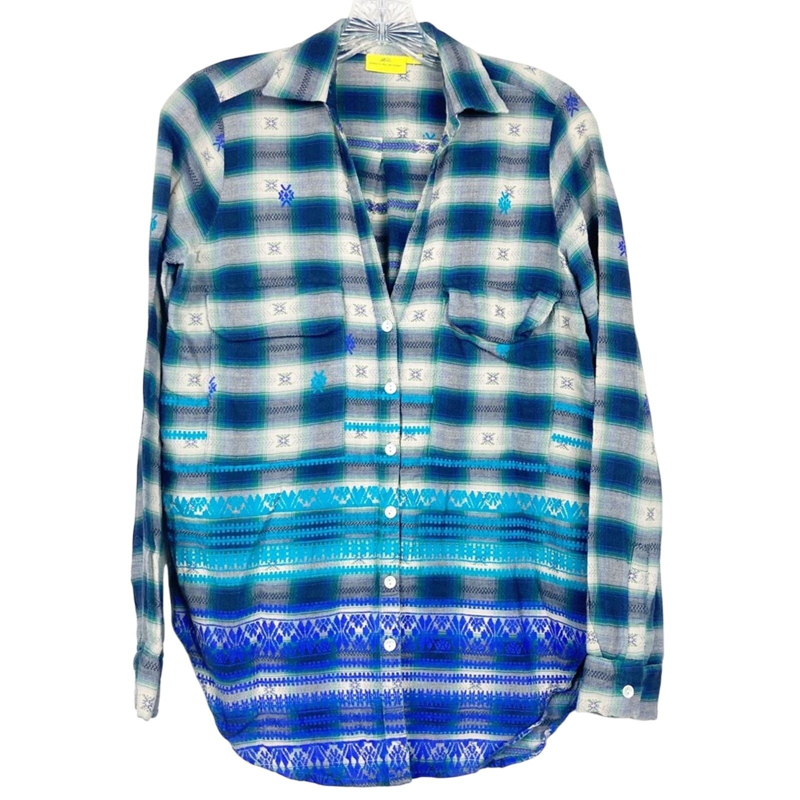 Other Roberta roller rabbit plaid ombré flannel blue Size XS / US 0-2 / IT 36-38 - 7 Thumbnail