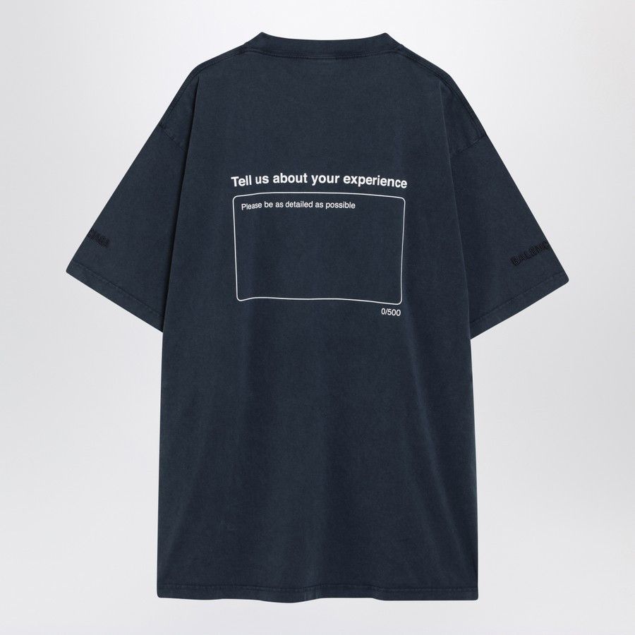 Balenciaga o1d2blof0226 Oversized T-Shirt in Navy Blue Size US S / EU 44-46 / 1 - 2 Thumbnail