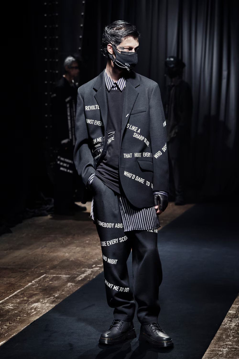 Yohji Yamamoto Yohji Yamamoto Pour Homme AW21 Runway Poem Pants Size US 32 / EU 48 - 3 Thumbnail