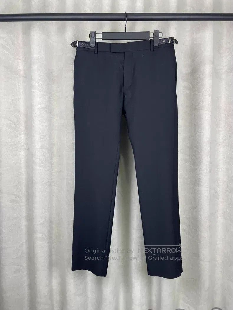 Saint Laurent Paris Saint Laurent Paris Black Wool Tie Waist Trousers i Size US 30 / EU 46 - 1 Thumbnail