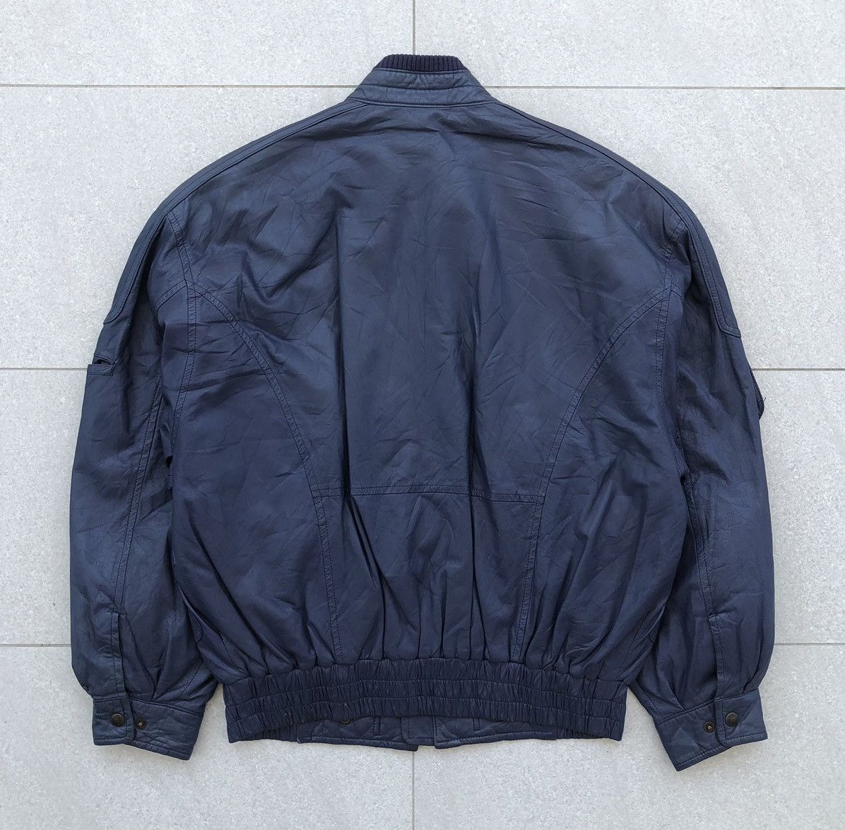 Sports Specialties 🔥VTG Pia Sports Racing Soft Sheepskin Leather Bomber Jacket Size US XL / EU 56 / 4 - 3 Thumbnail