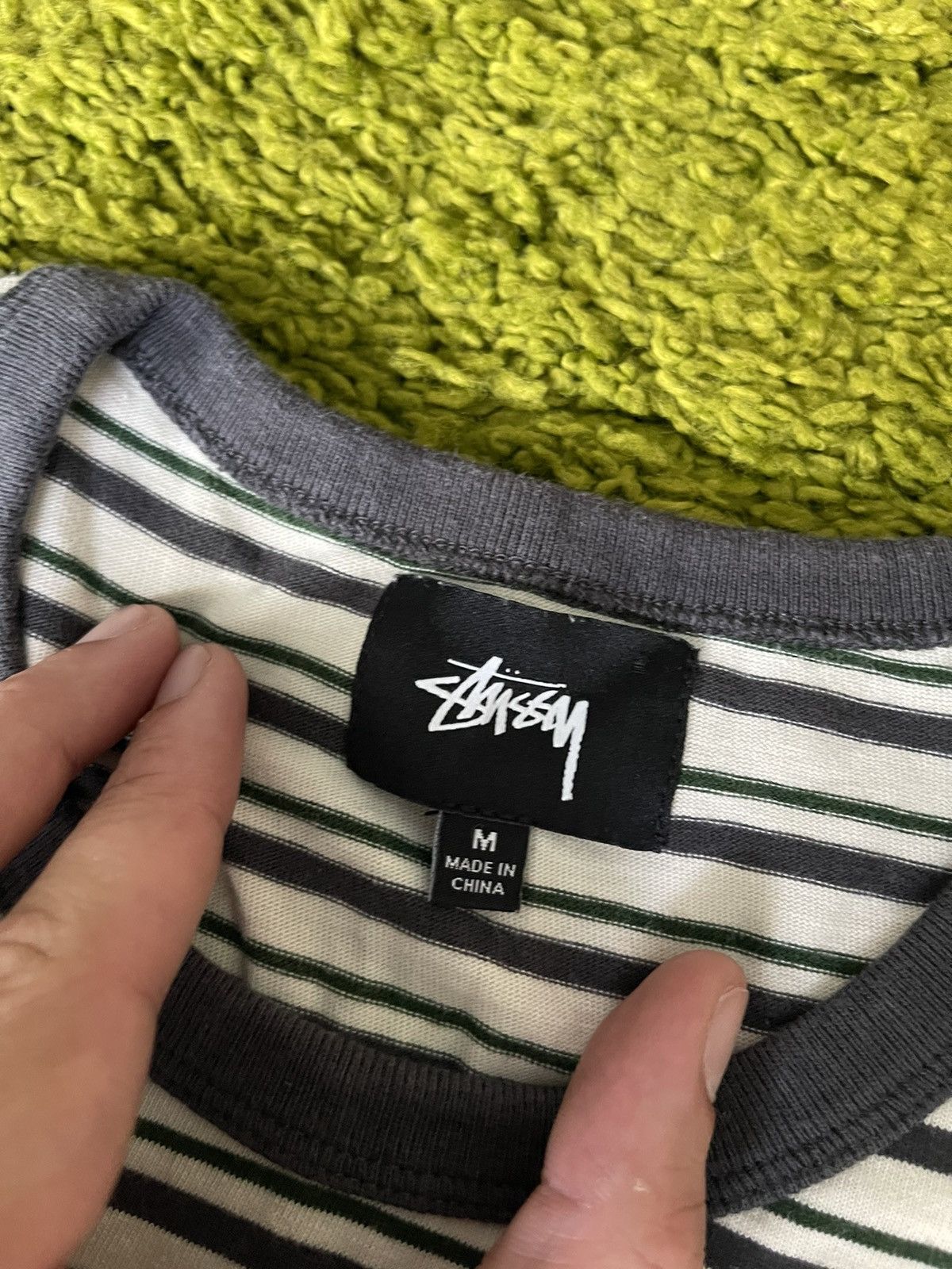 Designer × Stussy Stussy striped knit logo t-shirt Size M / US 6-8 / IT 42-44 - 4 Thumbnail