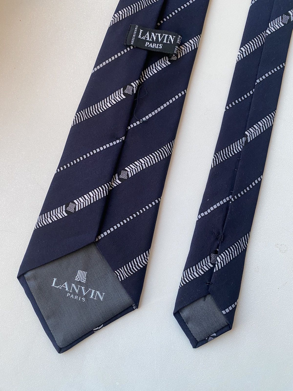 Lanvin 🔥 Vintage Lanvin Luxury Pattern Tie Size ONE SIZE - 9 Thumbnail