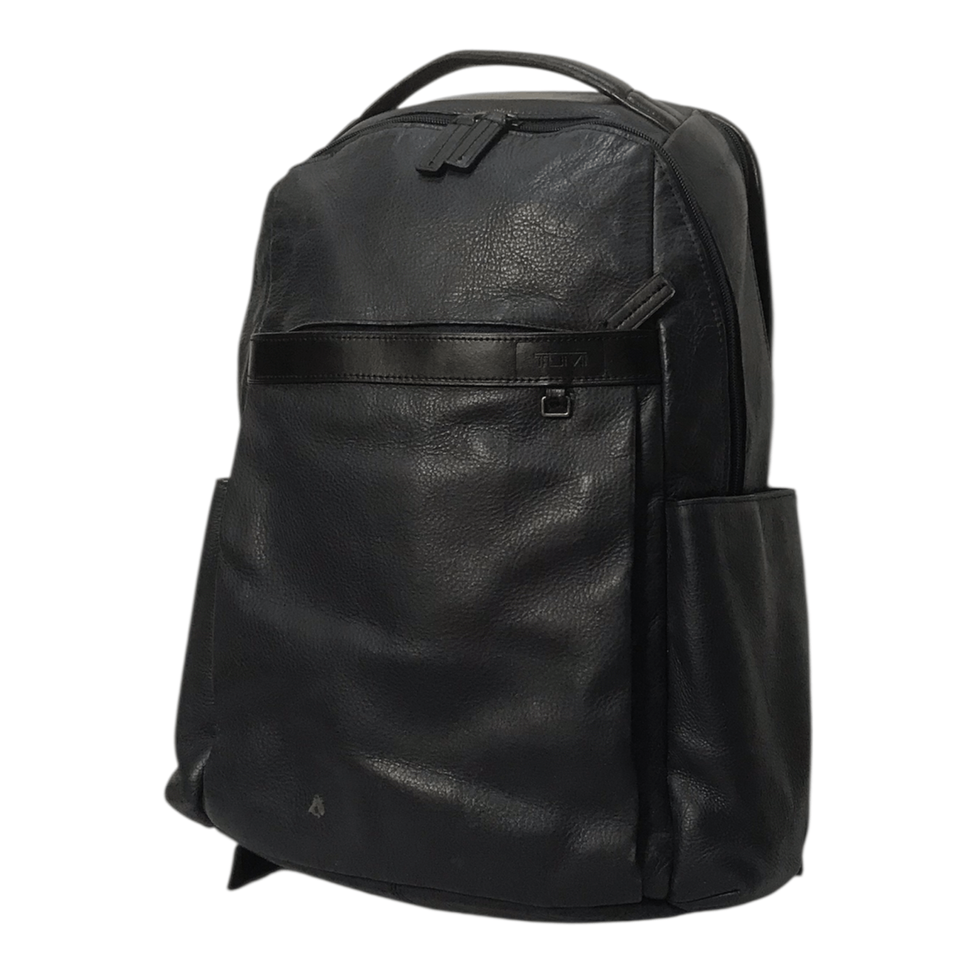 Tumi Tumi Leather Dark Blue Bagpack Size ONE SIZE - 6 Thumbnail