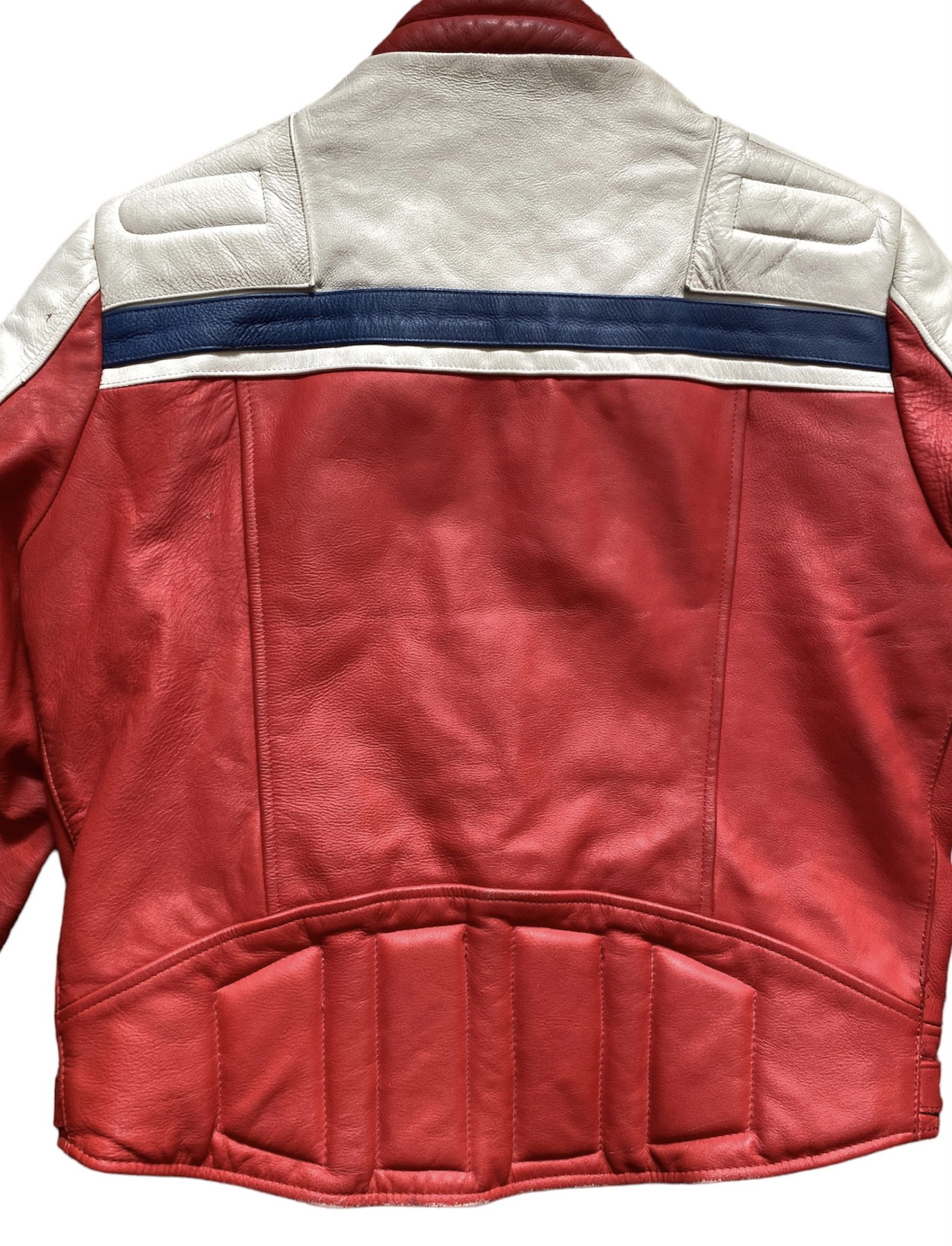 Vintage Rare UK Vintage 80s Wolf Leathers Biker Jacket Cafe Racer Size US XL / EU 56 / 4 - 10 Thumbnail