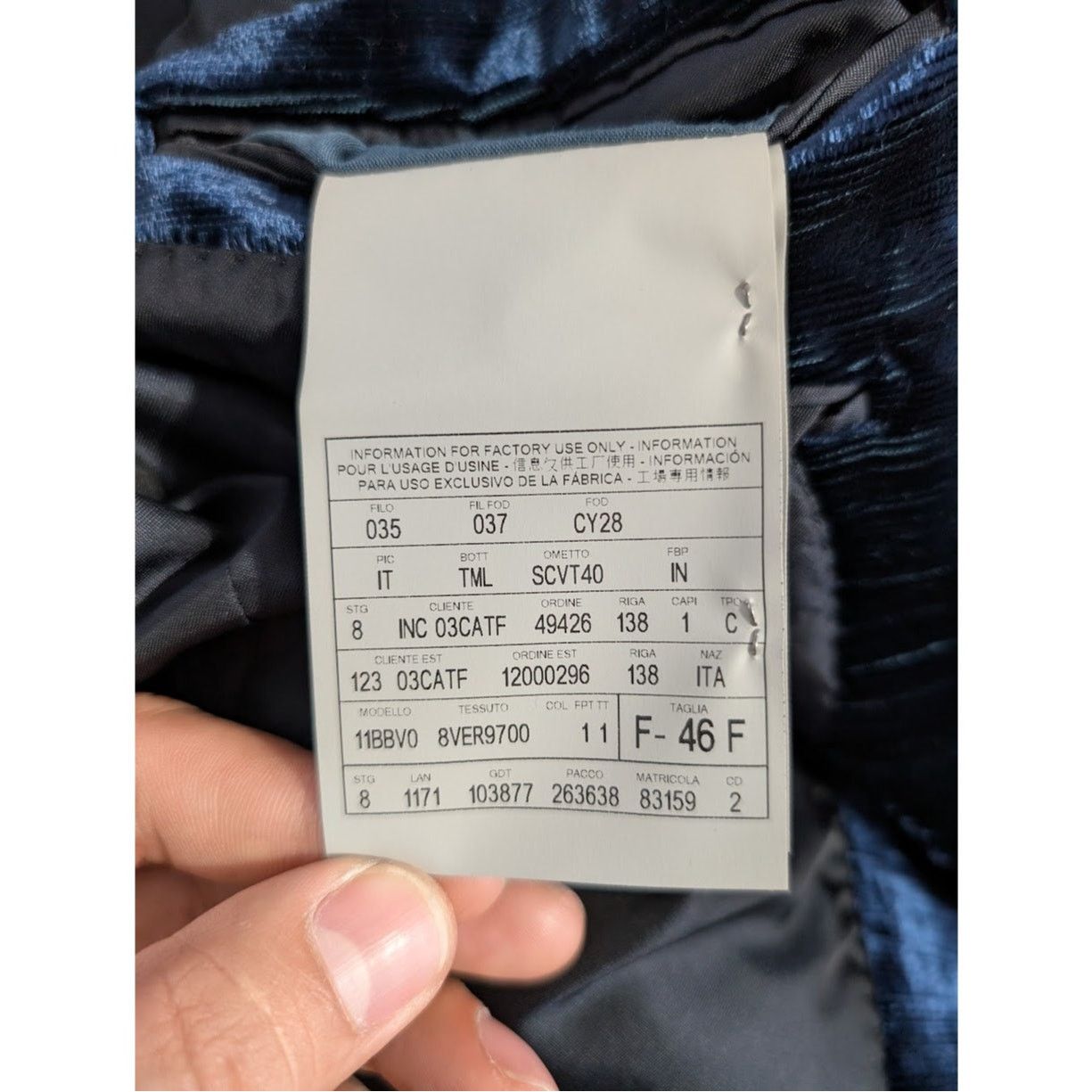 Tom Ford o1rshd1 Blazer Jacket In Ink Blue Size US S / EU 44-46 / 1 - 15 Thumbnail