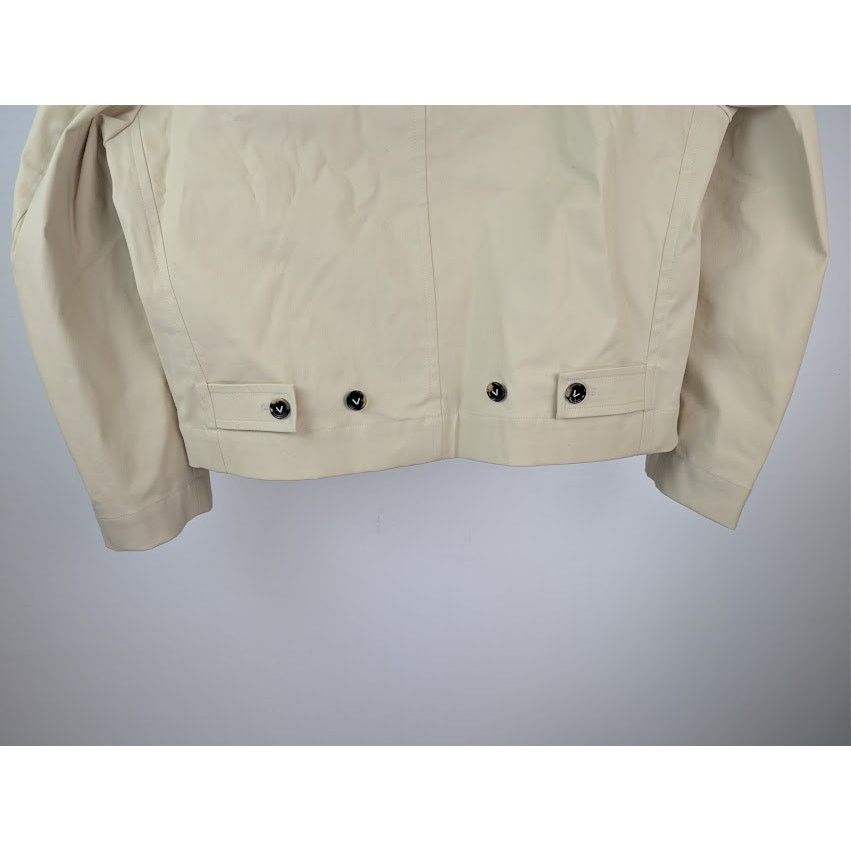 Bottega Veneta o1rshd1 Blouson Coated Cotton Stretch Jacket in Ecru Size US L / EU 52-54 / 3 - 13 Thumbnail