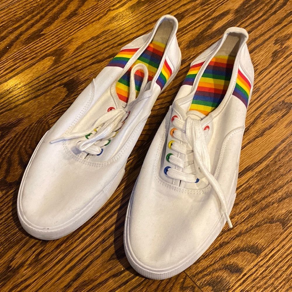 Target Basics Target Unisex Women’s 11 Men 9 Pride Rainbow Sneakers Size US 11 / IT 41 - 1 Thumbnail