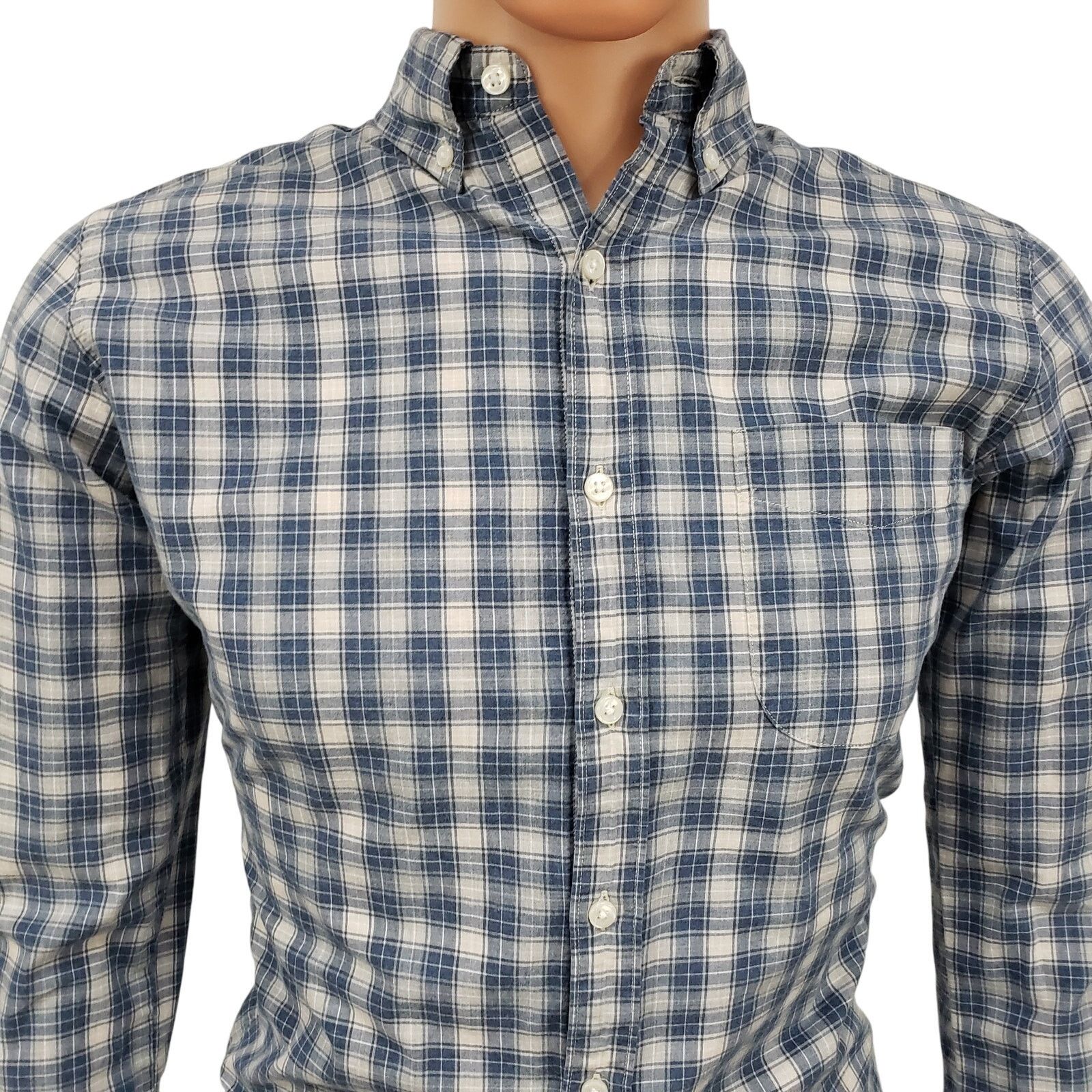 J.Crew J. Crew Shirting Slim Fit Blue Plaid Check Button down S Size US S / EU 44-46 / 1 - 4 Thumbnail