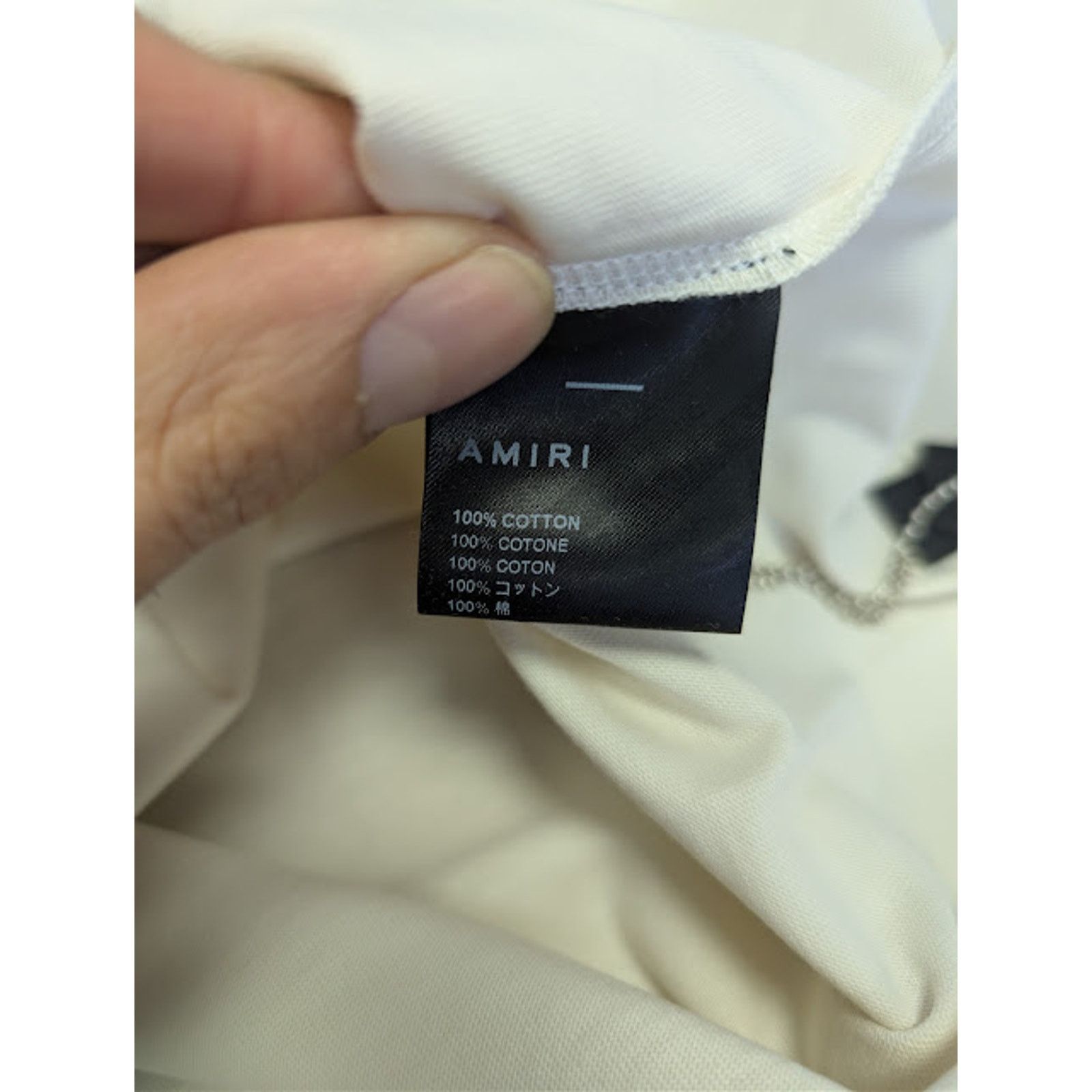 Amiri o1rshd1 Q:2 / Cheetah Logo T-shirt in Alabaster Size US XXL / EU 58 / 5 - 19 Thumbnail