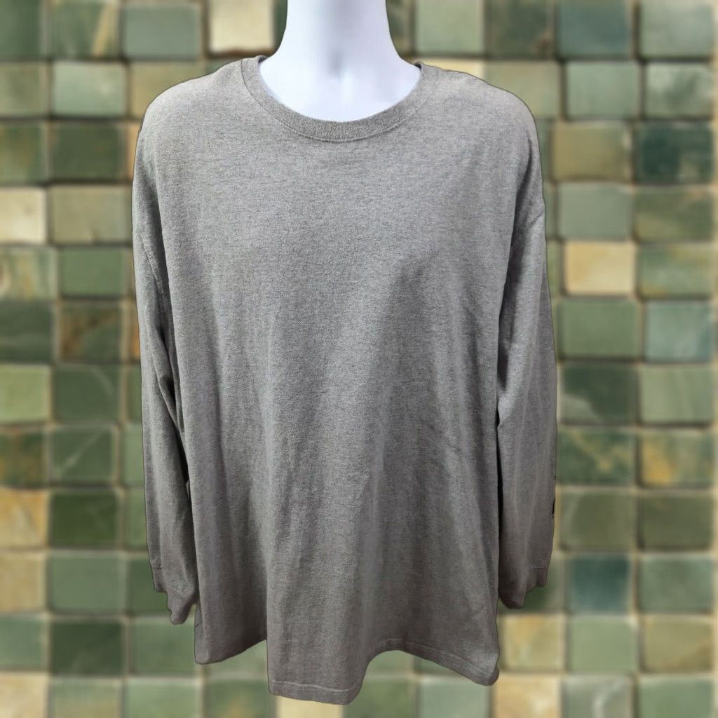 Carhartt VINTAGE Carhartt Shirt 3XL Gray Long Sleeve Logo Spellout Tee Mens Size US XXL / EU 58 / 5 - 1 Thumbnail