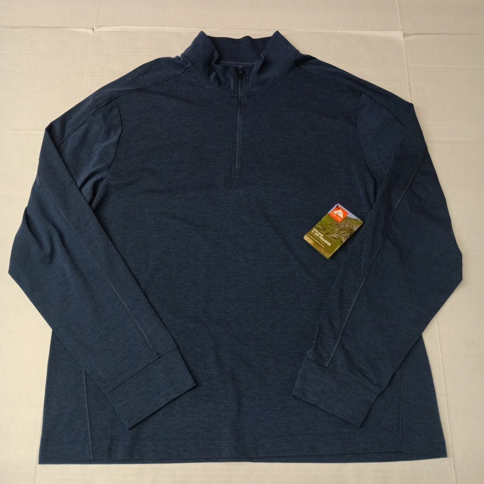 Other Ozark Trail Men's 1/4 Zip Pullover Size XL Blue Wool Blend Size US XL / EU 56 / 4 - 1 Thumbnail