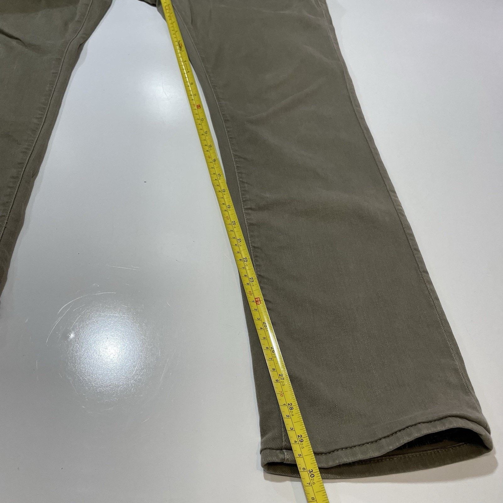 Mavi Mavi Jeans Marcus Slim Straight Leg Olive Green 31x32 Jeans Size US 31 - 4 Thumbnail