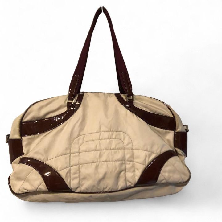 Prada Prada - Nylon White Tessuto Handbag Leather Sport Size ONE SIZE - 2 Thumbnail