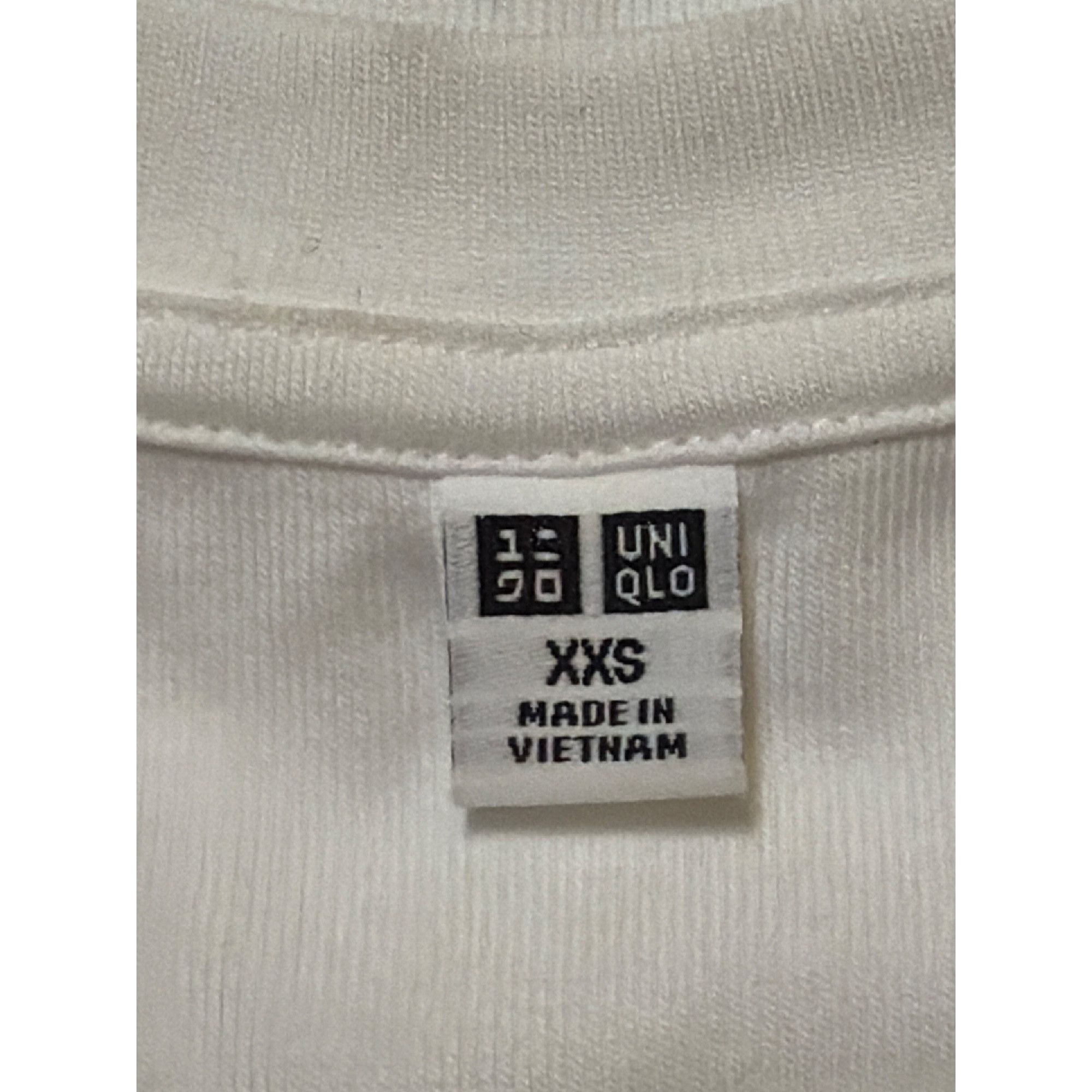 Uniqlo Uniqlo White Cropped Short Sleeve Crew Neck T Shirt Top Size Size XXS / US 00 / IT 34 - 5 Thumbnail
