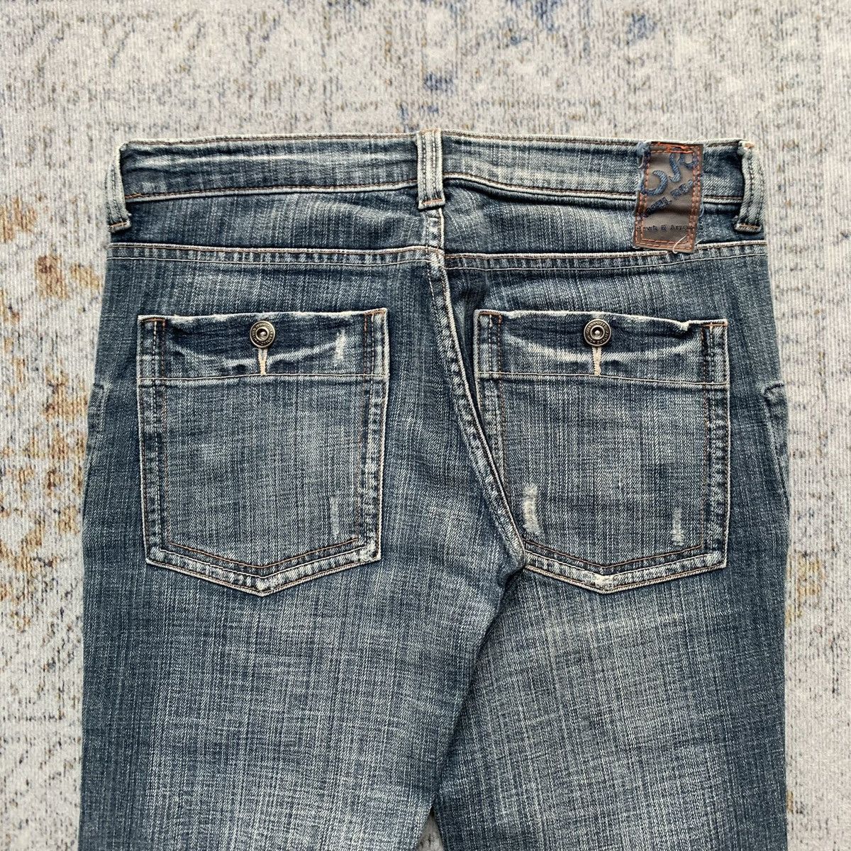 Japanese Brand 2000s Japanese Brand Camel Road Multi Zipper Flared Jeans Size US 30 / EU 46 - 7 Thumbnail
