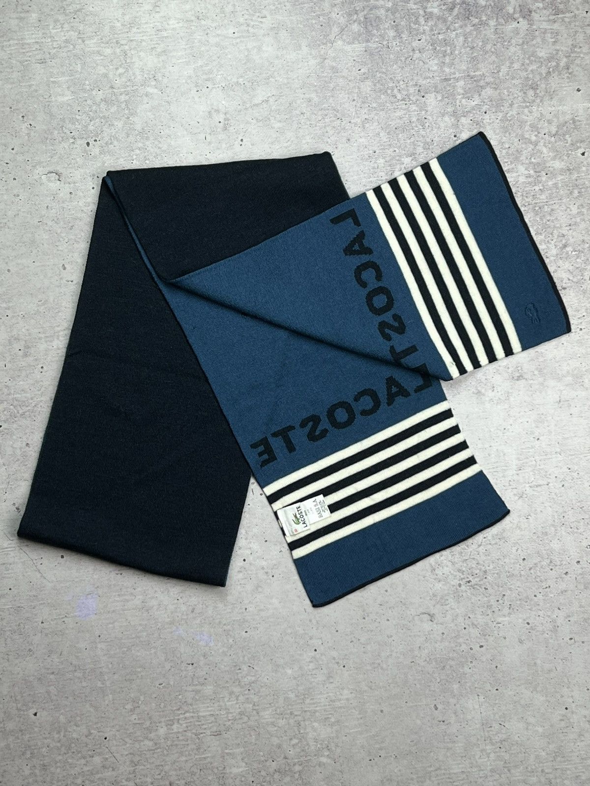 Lacoste × Vintage Vintage Lacoste Laine Wool Scarf Size ONE SIZE - 2 Thumbnail