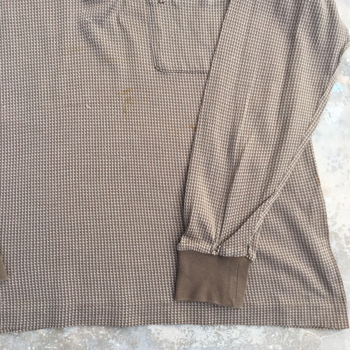 Designer × Vintage × Yves Saint Laurent Vintage YSL Long Sleeve Polo Size US M / EU 48-50 / 2 - 3 Thumbnail