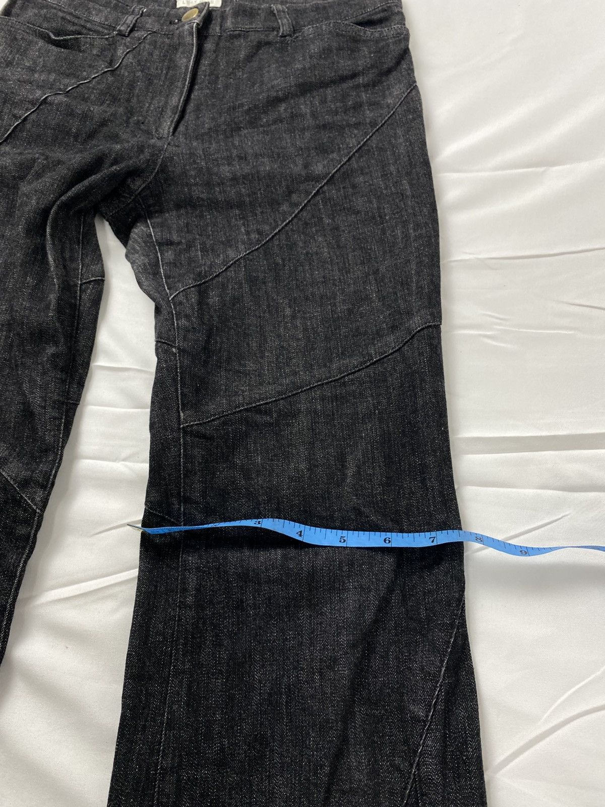 Tornado Mart L’est Rose Flared Lace Up Denim Pants like Tornado Mart Size US 28 / EU 44 - 17 Thumbnail