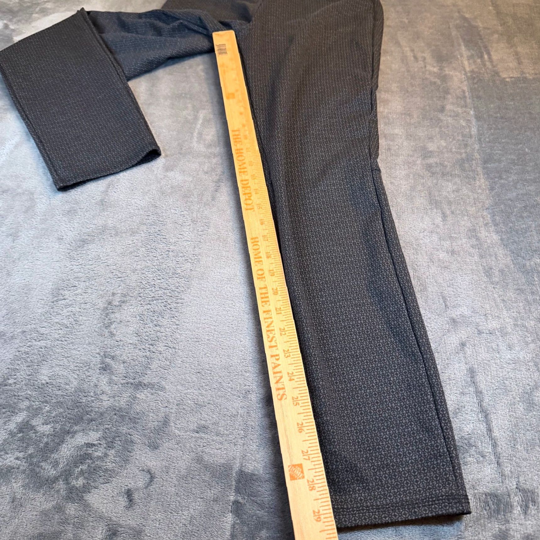 Vintage Max Studio Geometric Print Ponte Leggings Pants Gray Black Womens Medium 27x29" Size 32" / US 10 / IT 46 - 6 Thumbnail