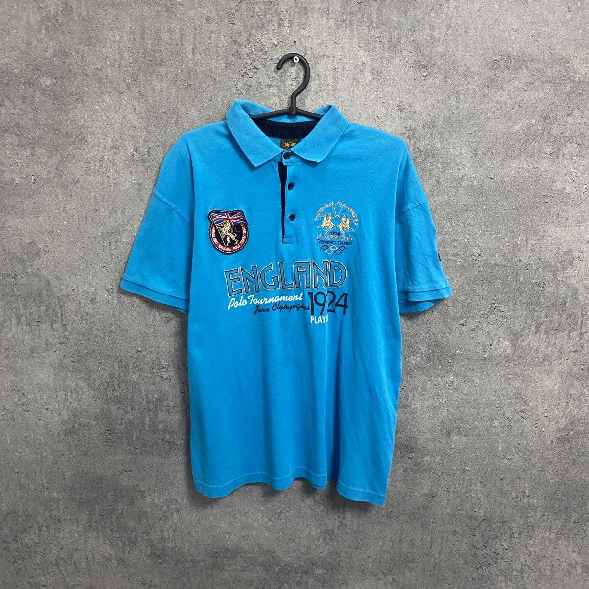 La Martina Vintage Y2K La Martina England #3 Polo T-Shirt Hype Size US XL / EU 56 / 4 - 1 Thumbnail