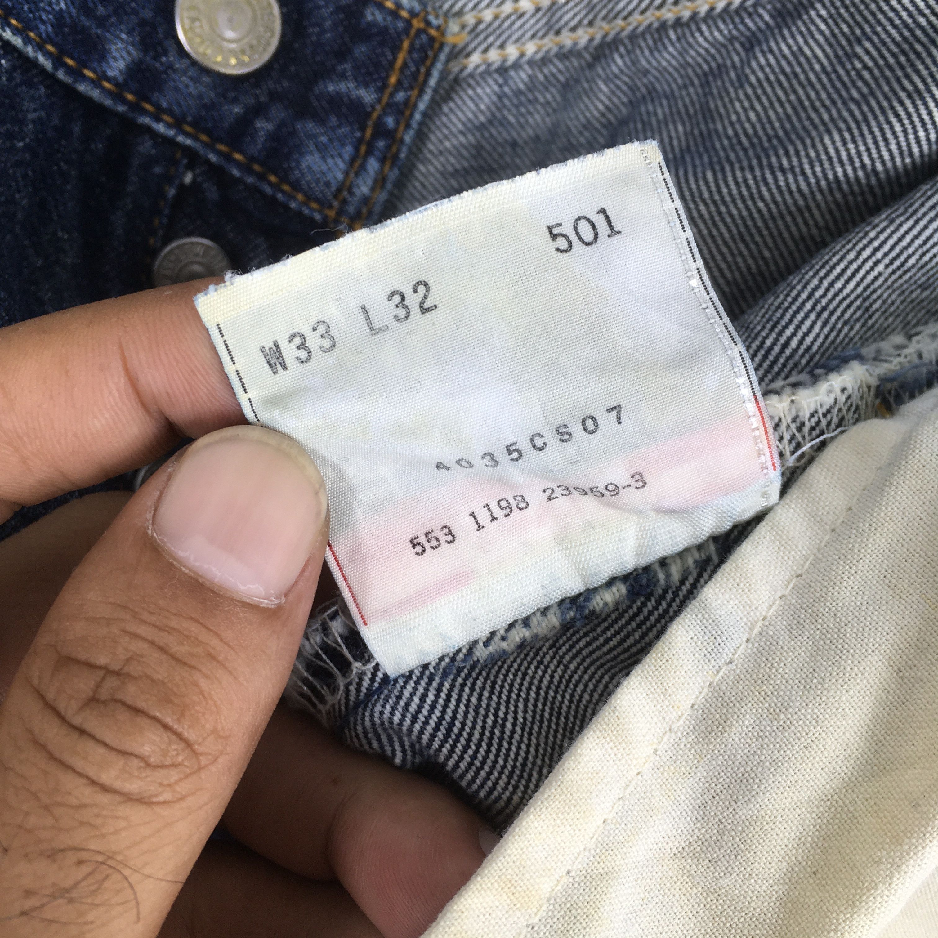 Levi's Size 31x31 Vintage Levi's 501 Faded Distressed Jeans S1586 Size US 31 - 13 Thumbnail