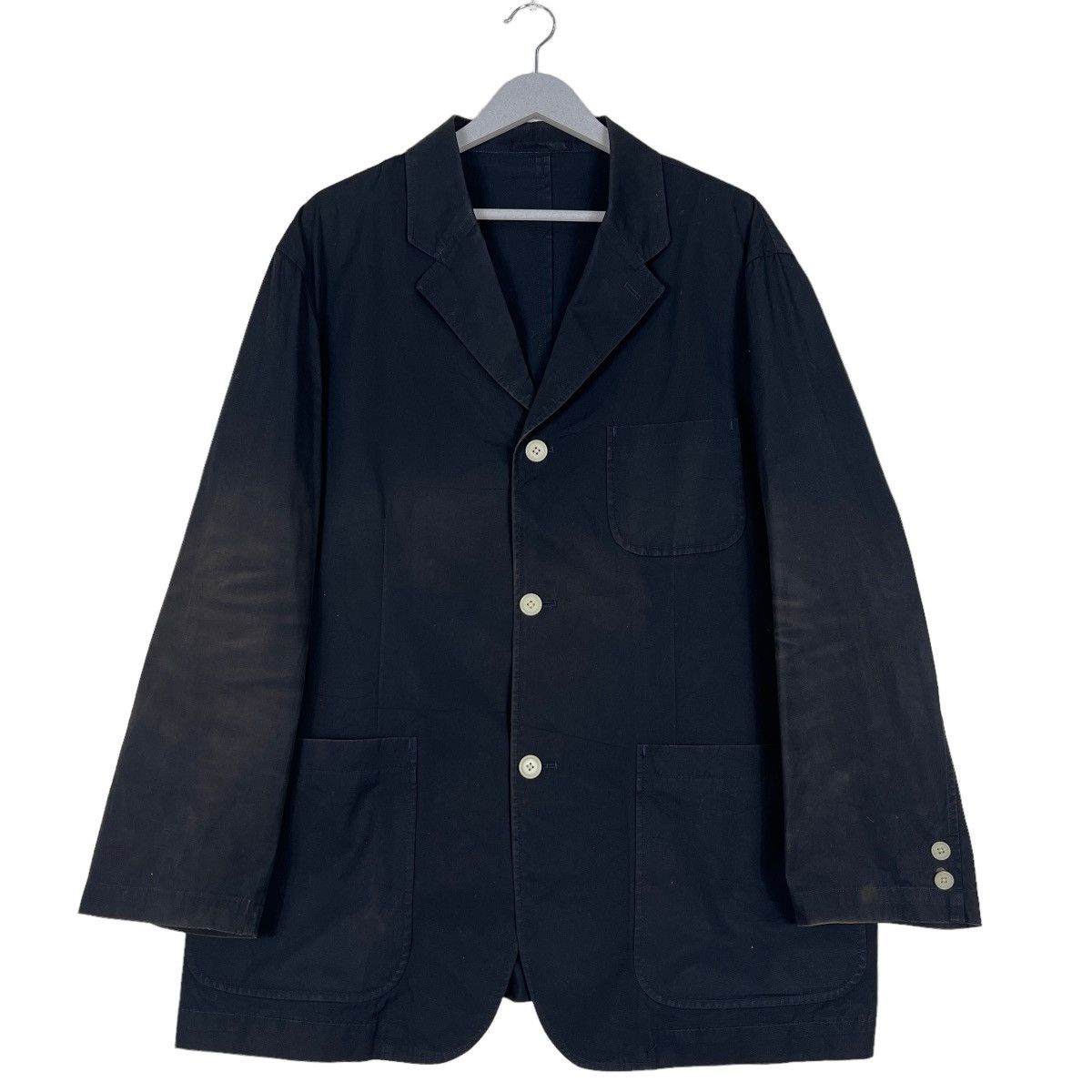 Issey Miyake 🔥 W.ROOTS CLASSIC INDIGO CHORE JACKET MADE IN JAPAN Size US XXL / EU 58 / 5 - 1 Thumbnail