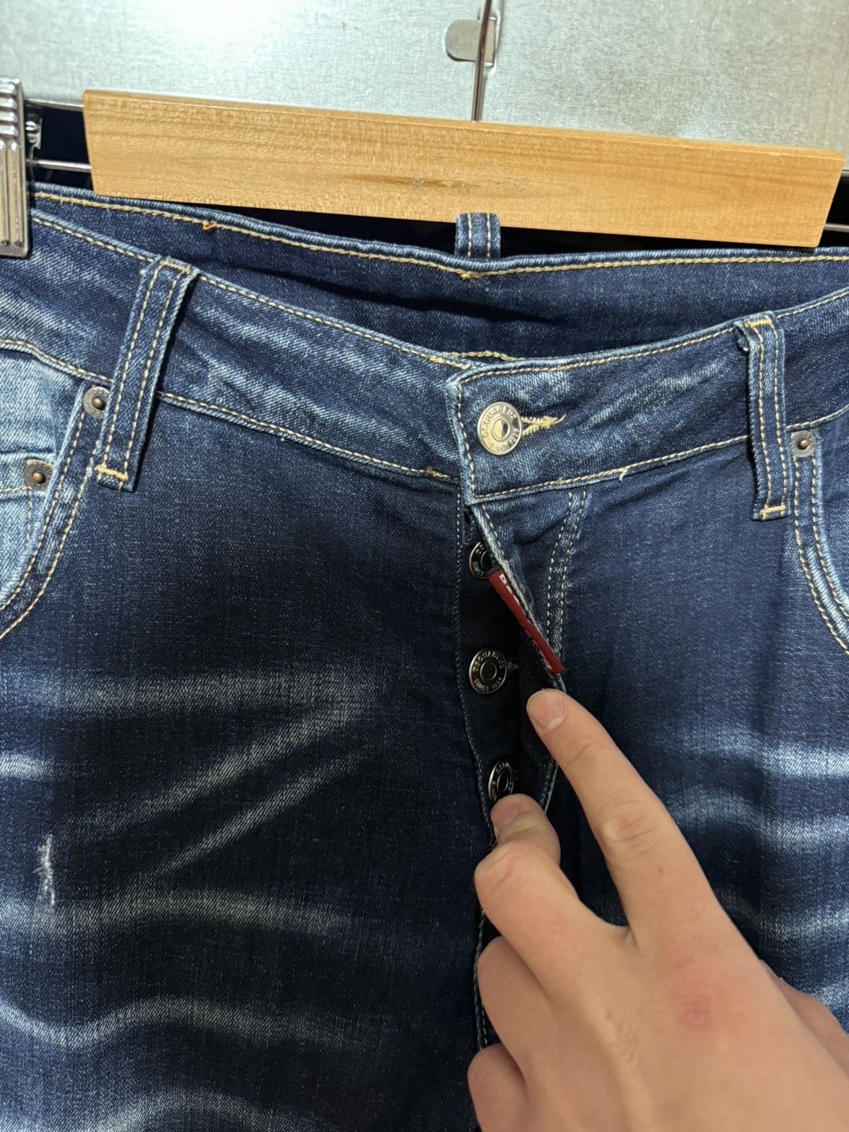Dsquared2 Rare Luxury Dsquared2 Distressed Denim Navy Jeans Size 54 Size US 38 / EU 54 - 6 Thumbnail