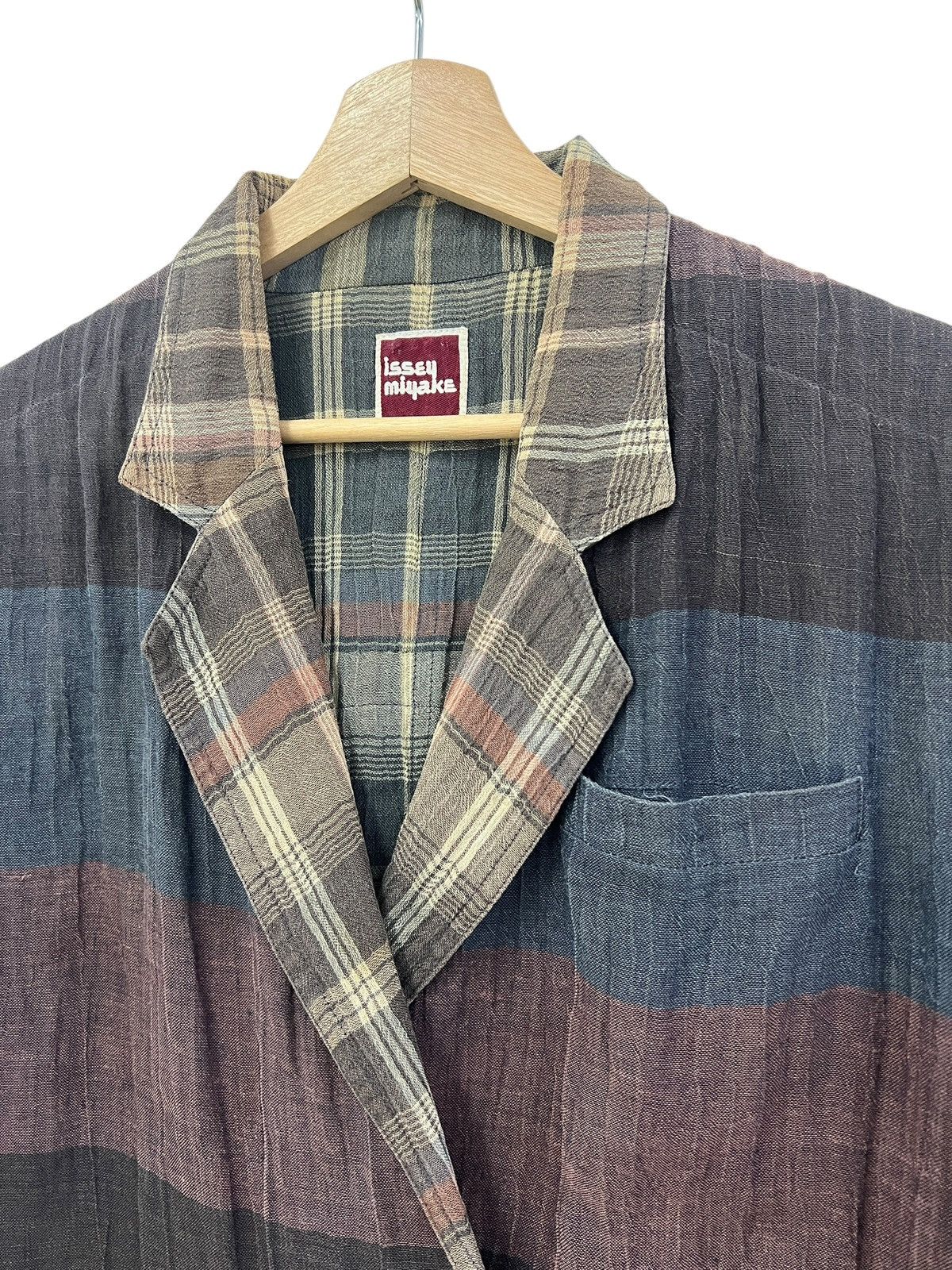 Issey Miyake 1980s Issey Miyake Reversible Double Breasted Jacket Size US L / EU 52-54 / 3 - 3 Thumbnail