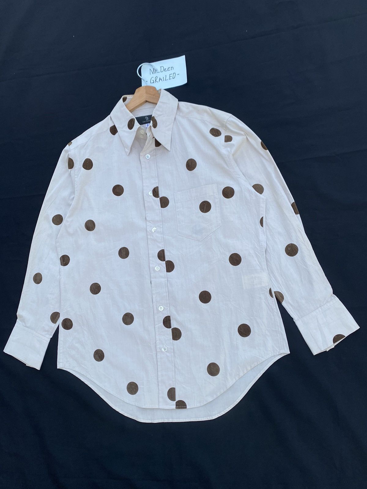 Yohji Yamamoto ARCHIVE 90’S YOHJI YAMAMOTO Y’S POLKA DOT BUTTON SHIRT Size US L / EU 52-54 / 3 - 3 Thumbnail