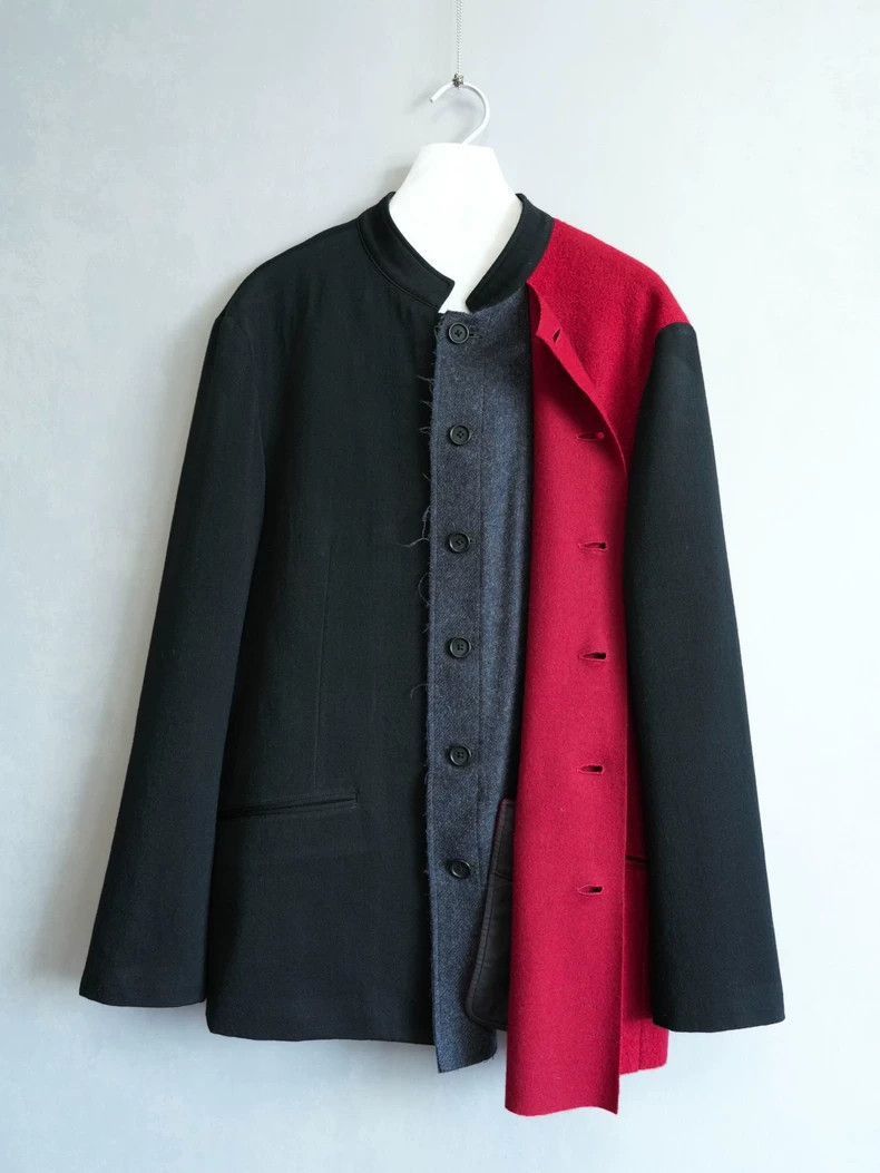 Yohji Yamamoto Yohji Yamamoto 15AW show double gray and red jacket-2505 Size US L / EU 52-54 / 3 - 2 Thumbnail